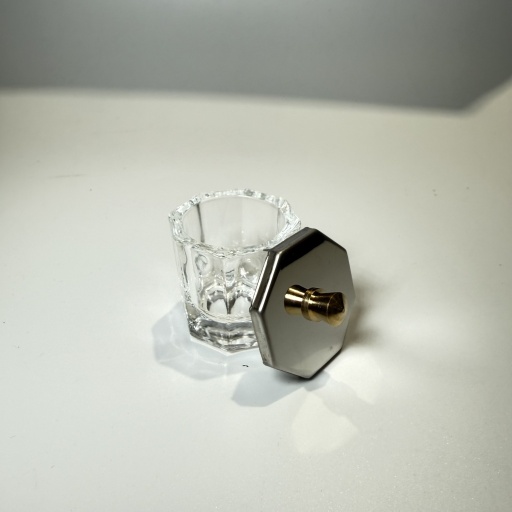 Glass Ink Well with Lid
